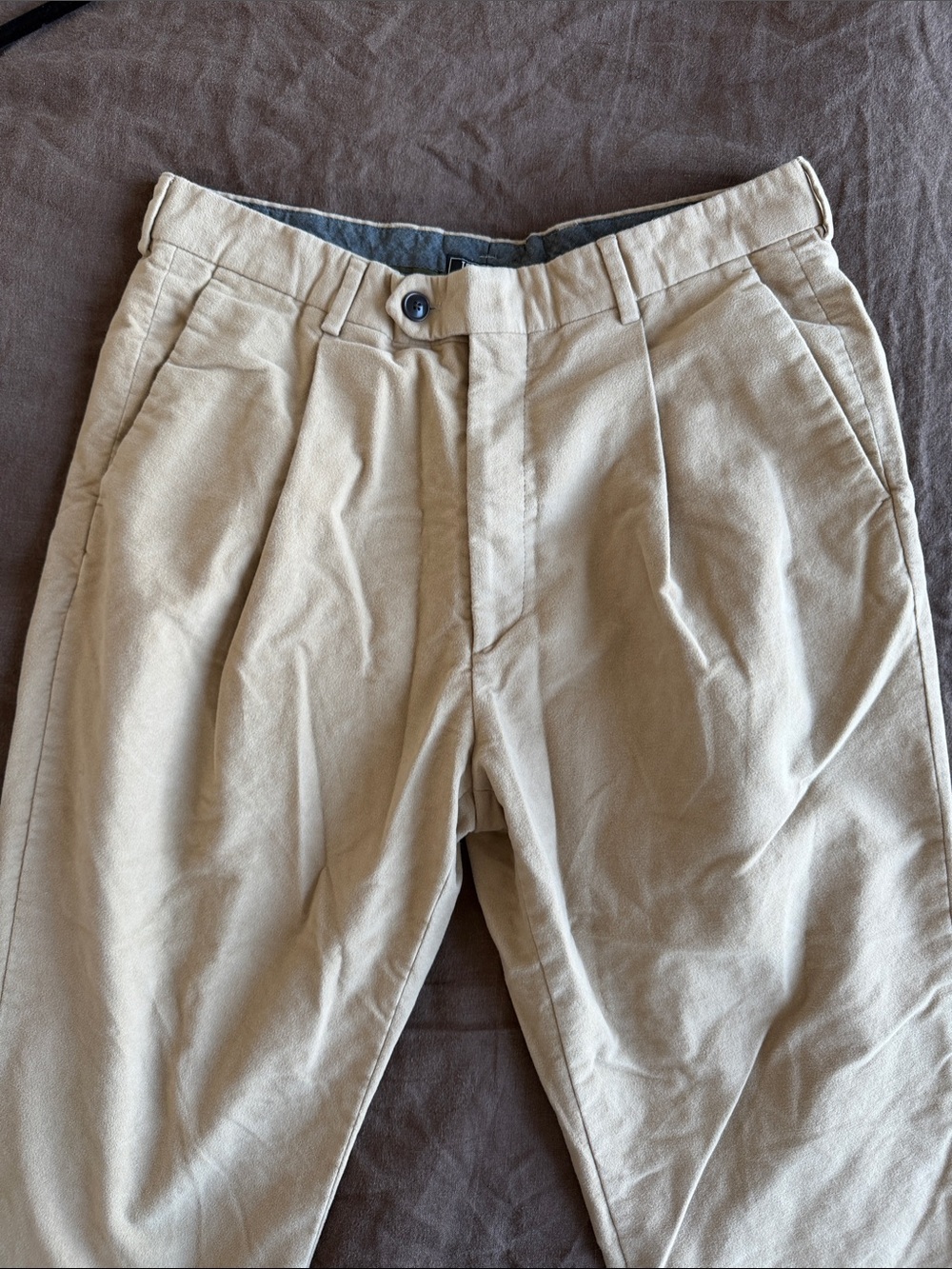 Todd Snyder Beige Pleated Pants